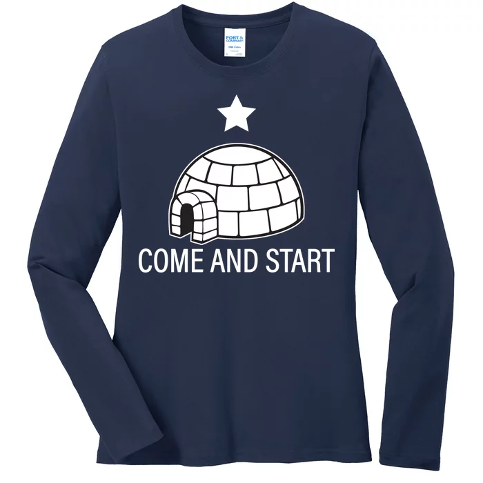 Big Igloo Boogaloo Come And Start Ladies Long Sleeve Shirt