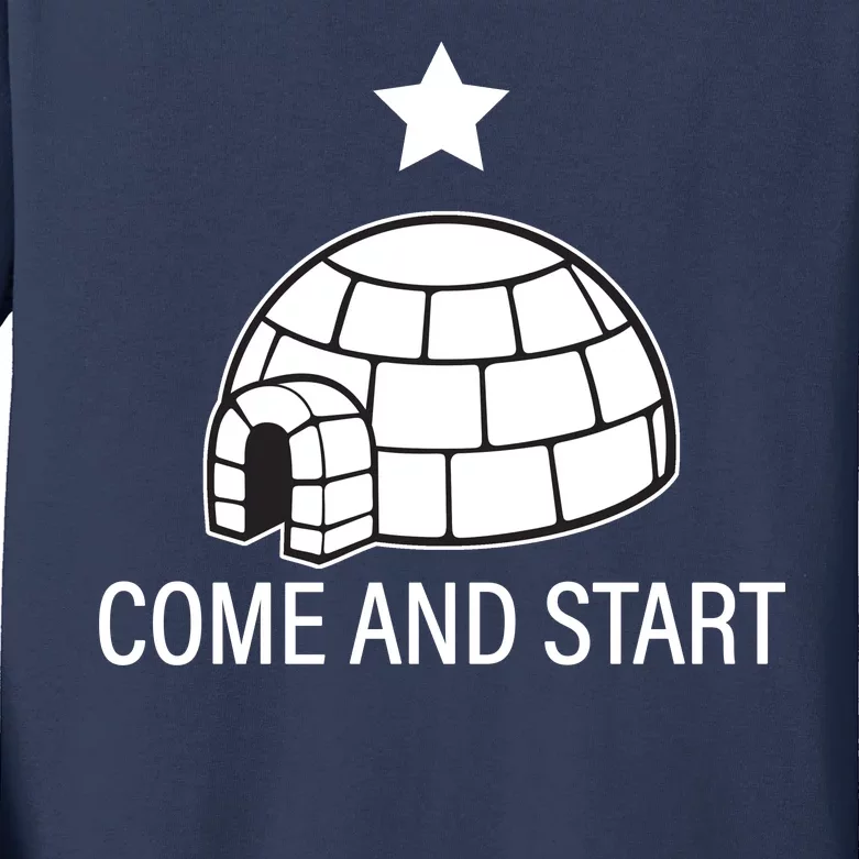 Big Igloo Boogaloo Come And Start Kids Long Sleeve Shirt