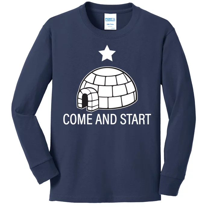 Big Igloo Boogaloo Come And Start Kids Long Sleeve Shirt