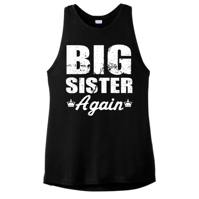 Big Sister Again Ladies Tri-Blend Wicking Tank