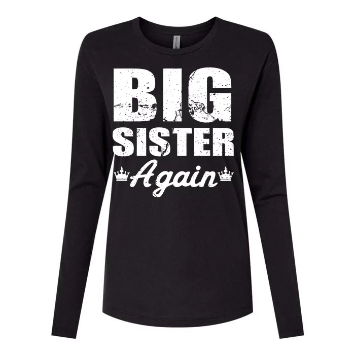 Big Sister Again Womens Cotton Relaxed Long Sleeve T-Shirt