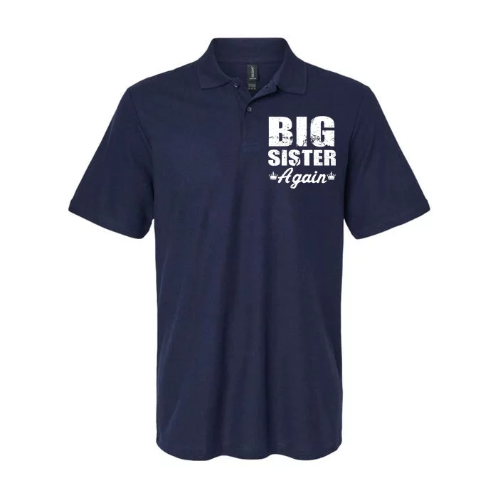 Big Sister Again Softstyle Adult Sport Polo