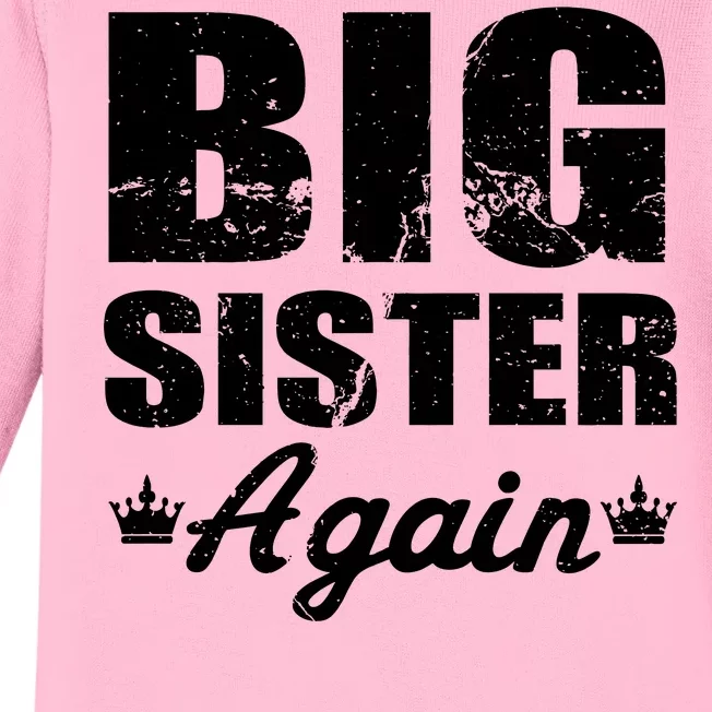 Big Sister Again Baby Long Sleeve Bodysuit