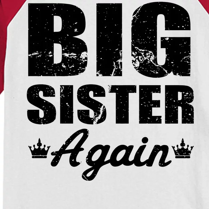 Big Sister Again Kids Colorblock Raglan Jersey