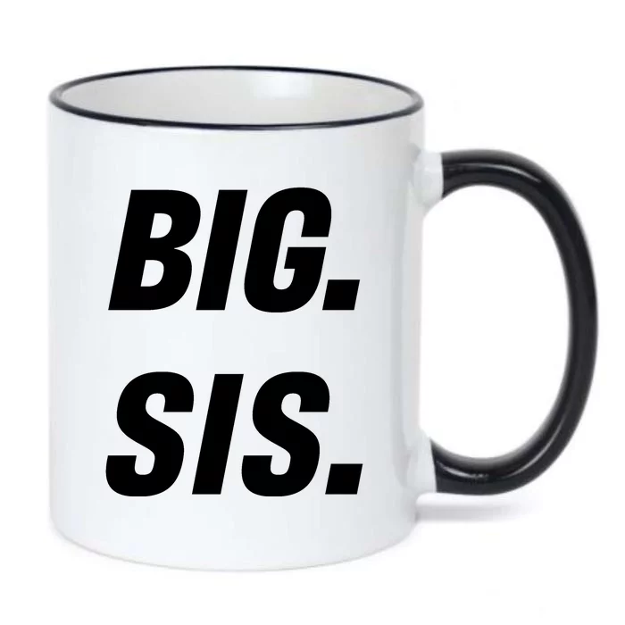 Big Sister Announcement Big Sis Black Color Changing Mug