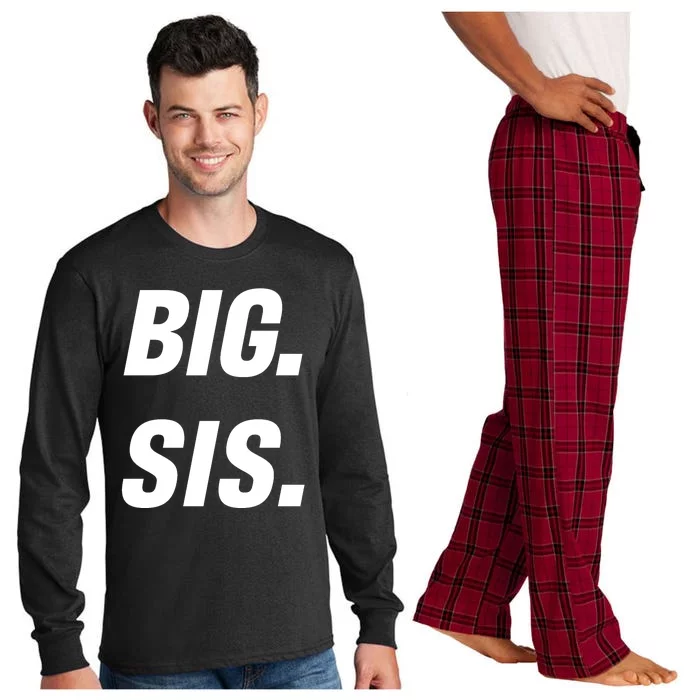 Big Sister Announcement Big Sis Long Sleeve Pajama Set