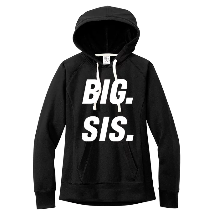 Big Sister Announcement Big Sis Women's Fleece Hoodie