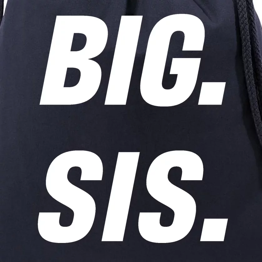 Big Sister Announcement Big Sis Drawstring Bag