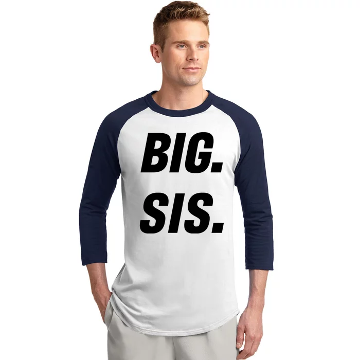 Big Sister Announcement Big Sis Baseball Sleeve Shirt