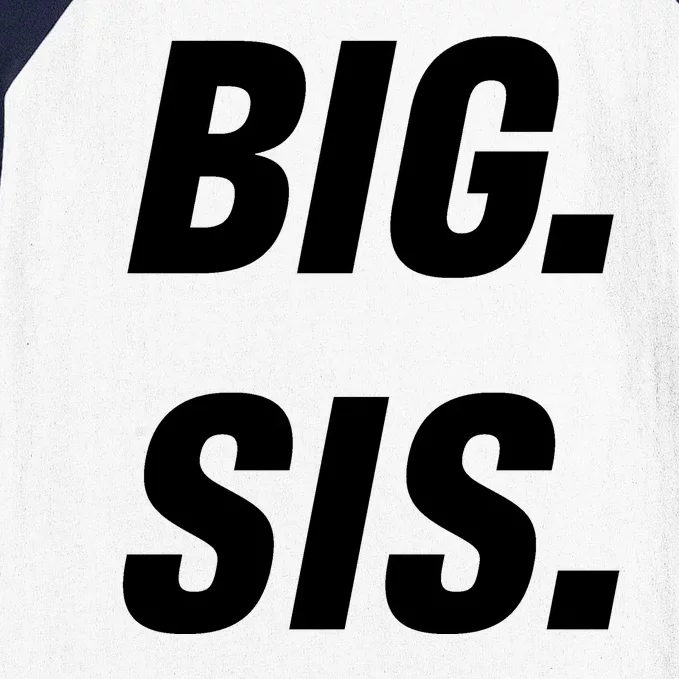 Big Sister Announcement Big Sis Baseball Sleeve Shirt