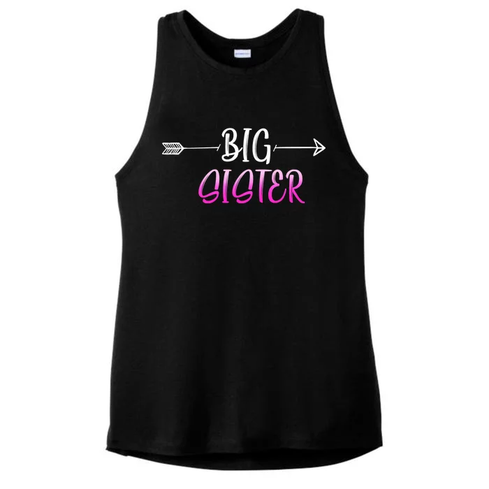 Big Sister Arrow Ladies Tri-Blend Wicking Tank