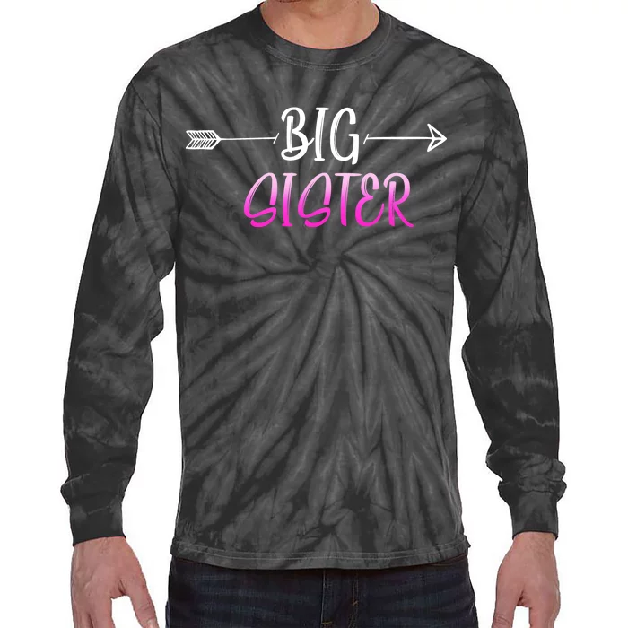 Big Sister Arrow Tie-Dye Long Sleeve Shirt