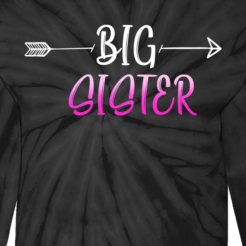 Big Sister Arrow Tie-Dye Long Sleeve Shirt