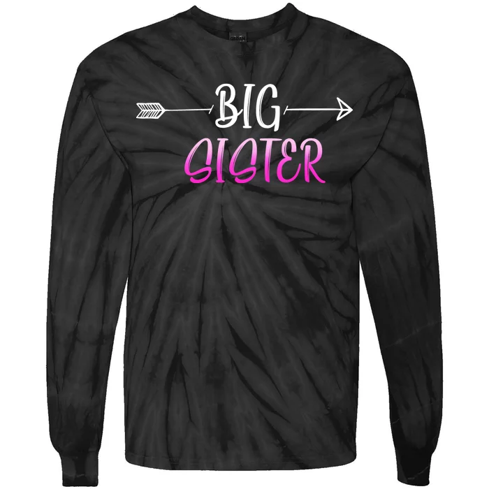 Big Sister Arrow Tie-Dye Long Sleeve Shirt