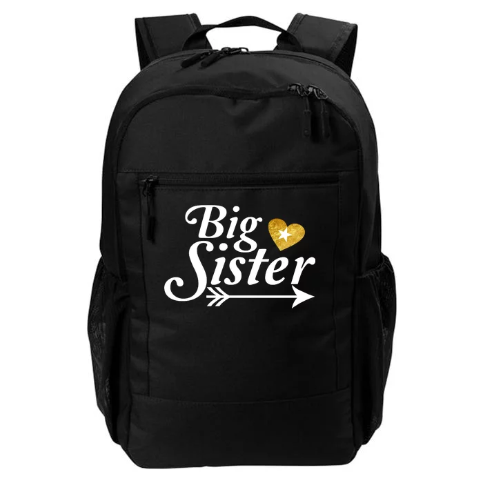 Big Sister Arrow Gold Heart Daily Commute Backpack