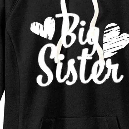 Big Sister Cute Logo Women's Fleece Hoodie