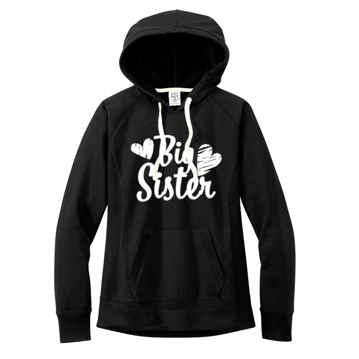 Big Sister Cute Logo Women's Fleece Hoodie