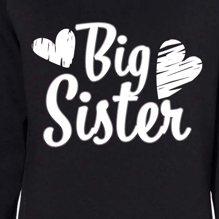 Big Sister Cute Logo Womens California Wash Sweatshirt