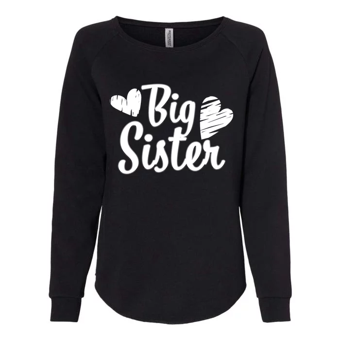 Big Sister Cute Logo Womens California Wash Sweatshirt