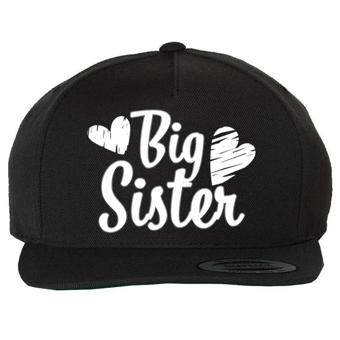 Big Sister Cute Logo Wool Snapback Cap