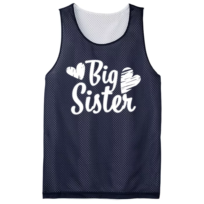 Big Sister Cute Logo Mesh Reversible Basketball Jersey Tank