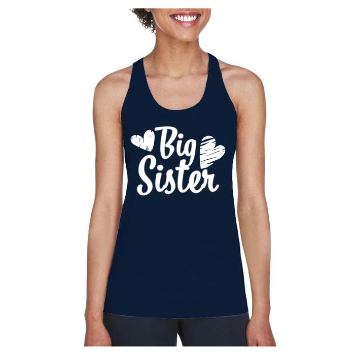 Big Sister Cute Logo Women's Racerback Tank