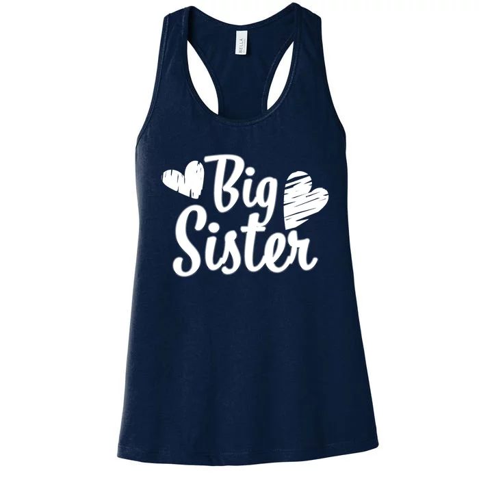 Big Sister Cute Logo Women's Racerback Tank