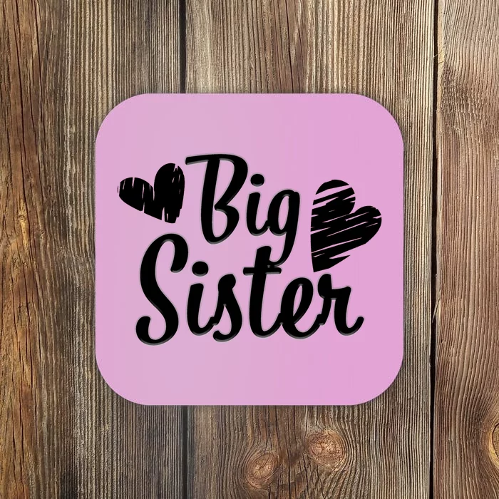 Big Sister Cute Logo Coaster