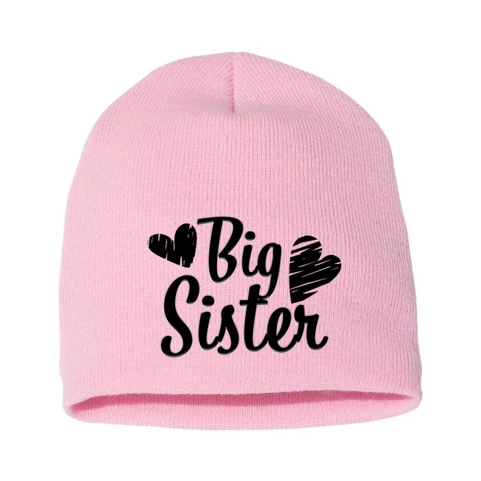 Big Sister Cute Logo Short Acrylic Beanie