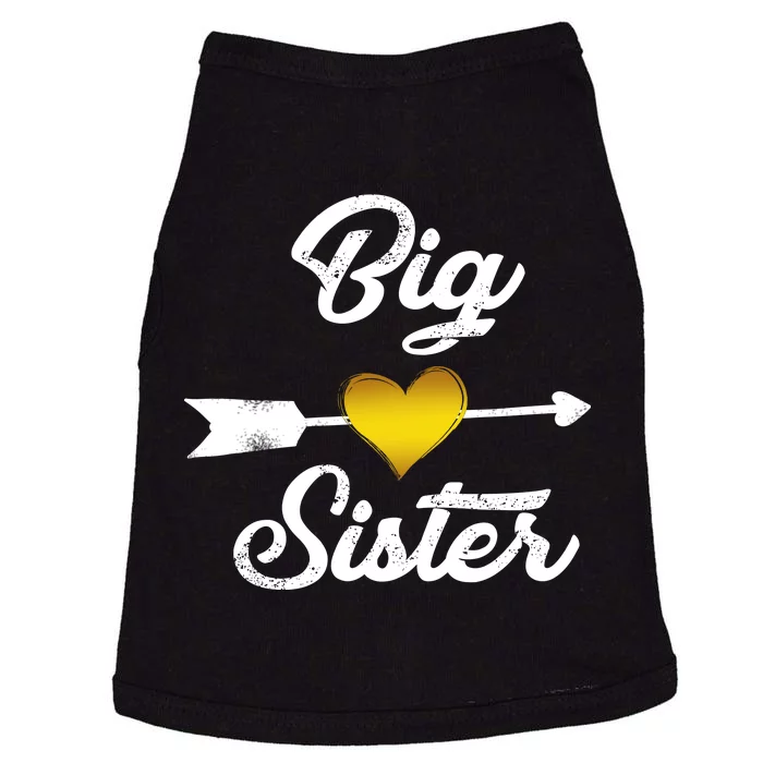 Big Sister Golden Arrow Heart Doggie Tank