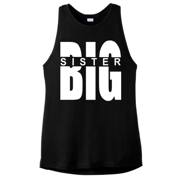 Big Sister Logo Ladies Tri-Blend Wicking Tank