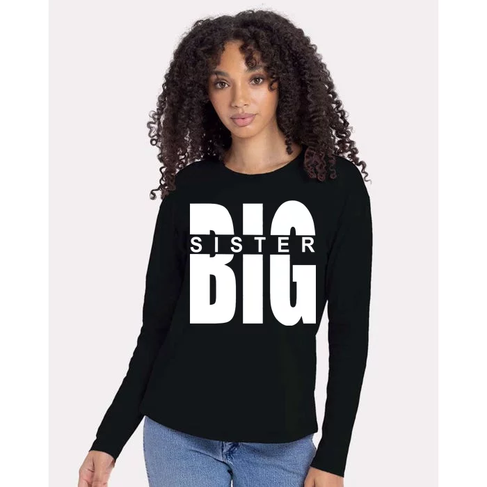 Big Sister Logo Womens Cotton Relaxed Long Sleeve T-Shirt