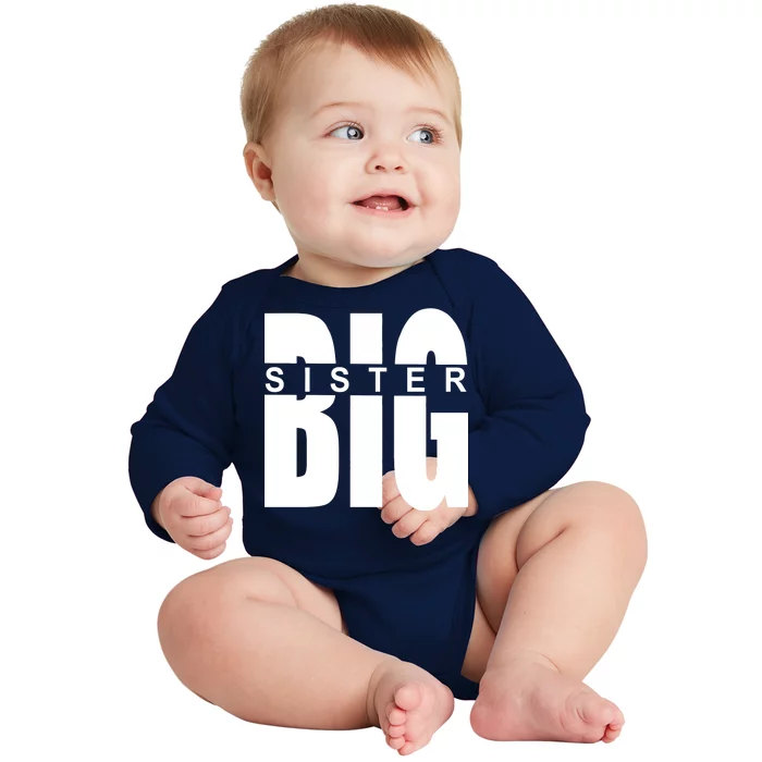 Big Sister Logo Baby Long Sleeve Bodysuit