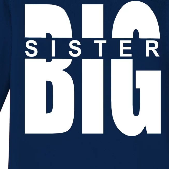 Big Sister Logo Baby Long Sleeve Bodysuit