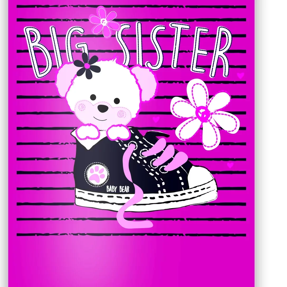 Big Sister Teddy Bear Poster