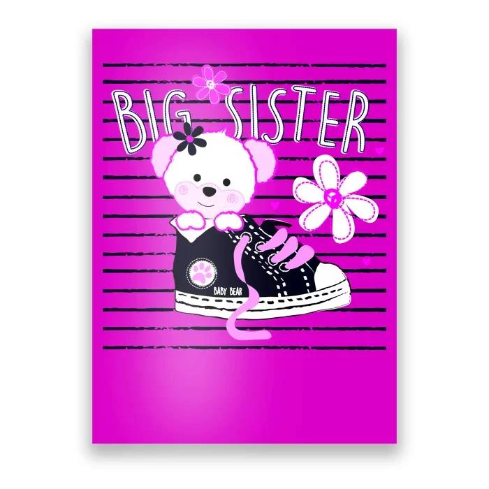 Big Sister Teddy Bear Poster