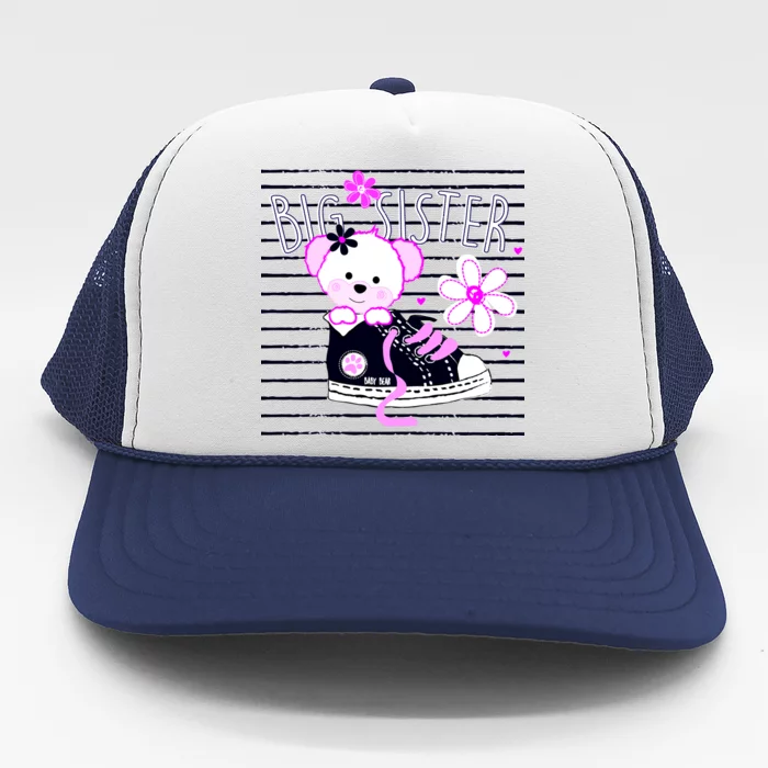 Big Sister Teddy Bear Trucker Hat