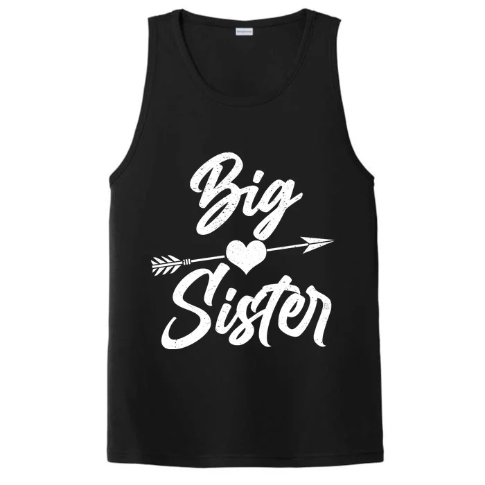 Big Sister Vintage Heart Arrow Performance Tank