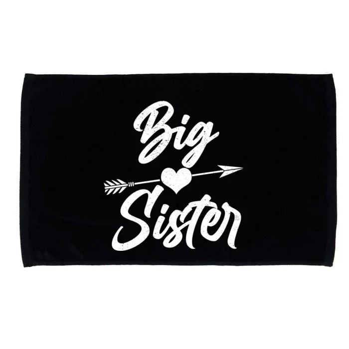 Big Sister Vintage Heart Arrow Microfiber Hand Towel