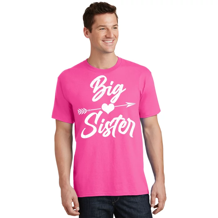 Big Sister Vintage Heart Arrow T-Shirt