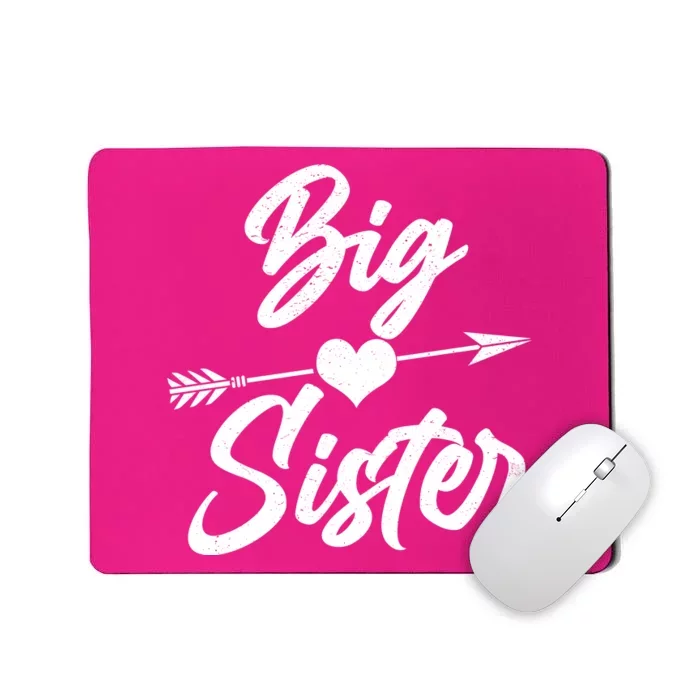 Big Sister Vintage Heart Arrow Mousepad