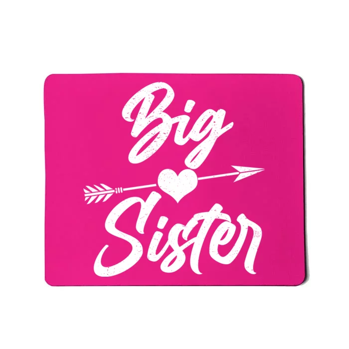 Big Sister Vintage Heart Arrow Mousepad