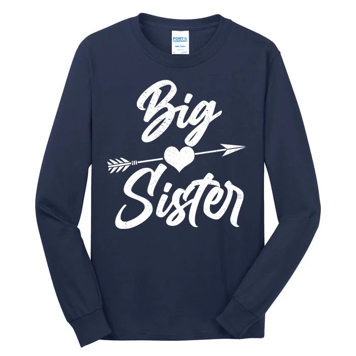 Big Sister Vintage Heart Arrow Tall Long Sleeve T-Shirt