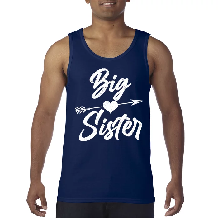 Big Sister Vintage Heart Arrow Tank Top