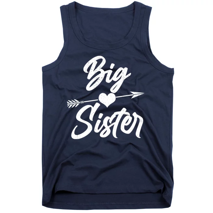 Big Sister Vintage Heart Arrow Tank Top