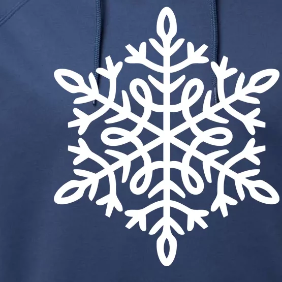 Big Snowflakes Christmas Performance Fleece Hoodie