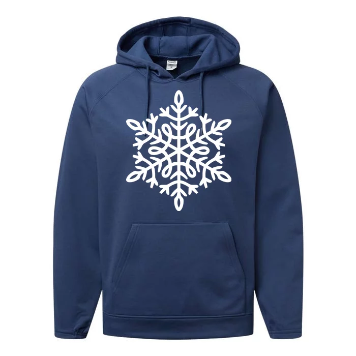 Big Snowflakes Christmas Performance Fleece Hoodie