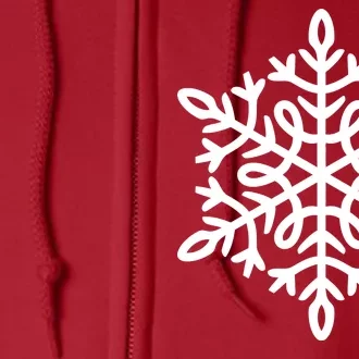 Big Snowflakes Christmas Full Zip Hoodie