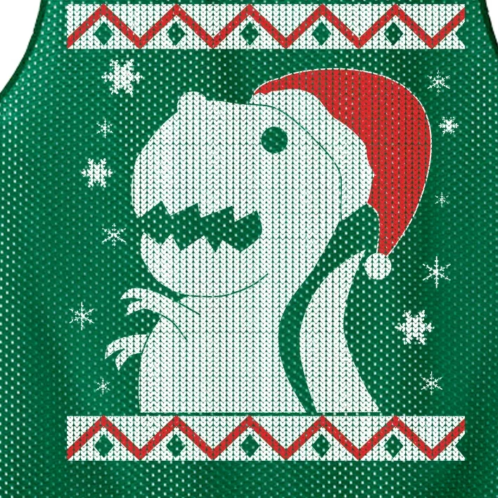 Big T-Rex Ugly Christmas Mesh Reversible Basketball Jersey Tank