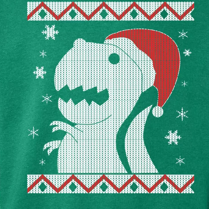 Big T-Rex Ugly Christmas Toddler Hoodie